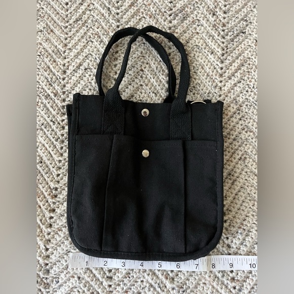 NWOT Small Canvas Square Bag - Picture 9 of 10